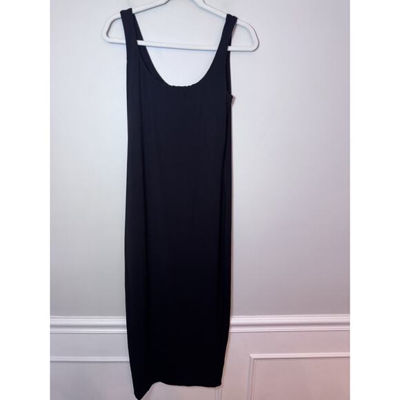 HATCH Maternity Body Midi Tank Dress Black Bamboo Stretch Sz M - Picture 3 of 14
